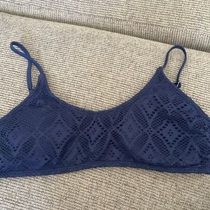 Blue bikini top